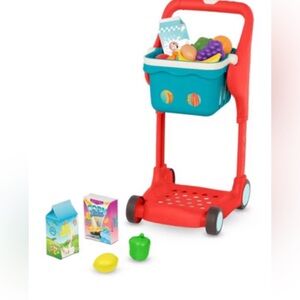 NEW| B. toys - Shopping Cart & Play Food - Shop & Glow Toy Cart
